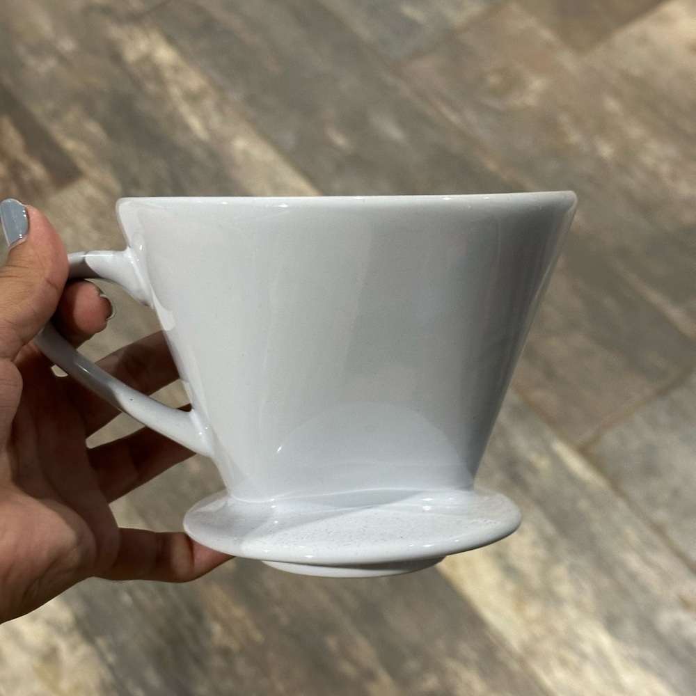 White Ceramic Coffee Dripper